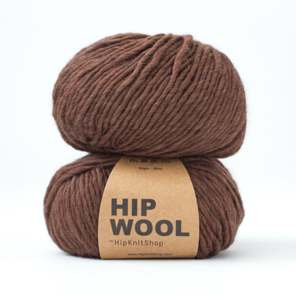 Chocolate crush brown -	Hip Wool - HipKnitShop - Garntopia