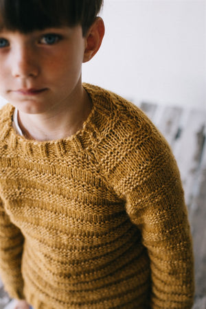 BASIC SWEATER I SNEFNUG 4-9 ÅR - Papir - CaMaRose - Garntopia