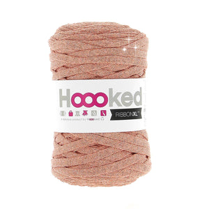 Rose Gold -	Ribbon XL Lurex - Hoooked Yarn - Garntopia
