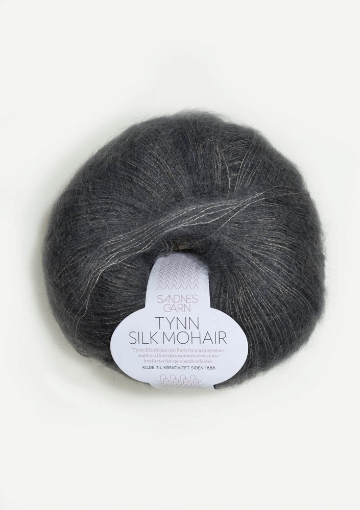 6707 Stålgrå -	Tynn Silk Mohair - Sandnes garn - Garntopia