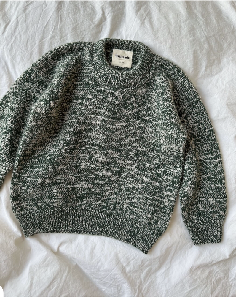 Melange Sweater Junior  - Papir - PetiteKnit - Garntopia