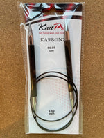 Karbonz Rundpinne 80 cm - 8 mm - KnitPro - Garntopia