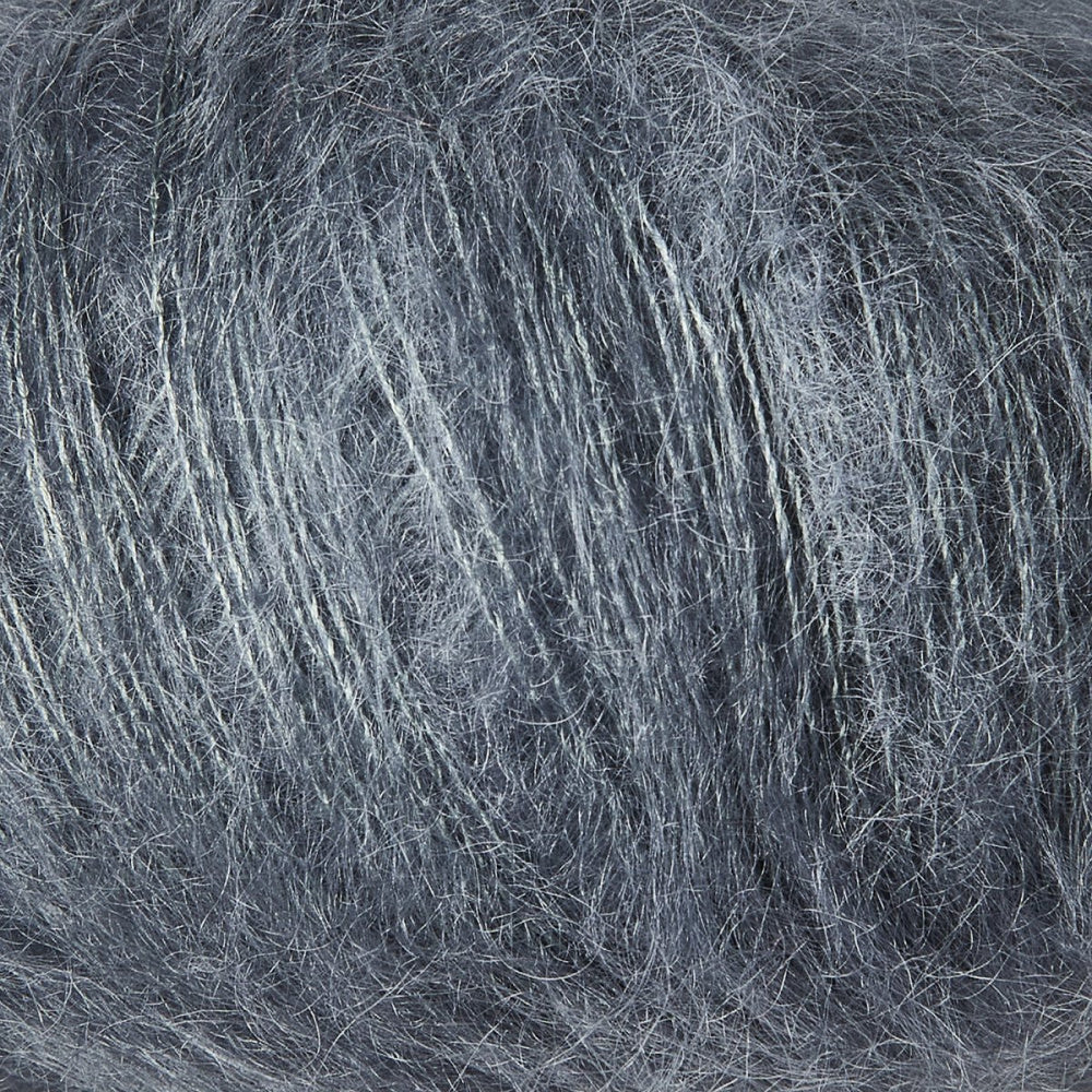 Støvet Petroleumsblå -	Soft Silk Mohair - Knitting for Olive - Garntopia