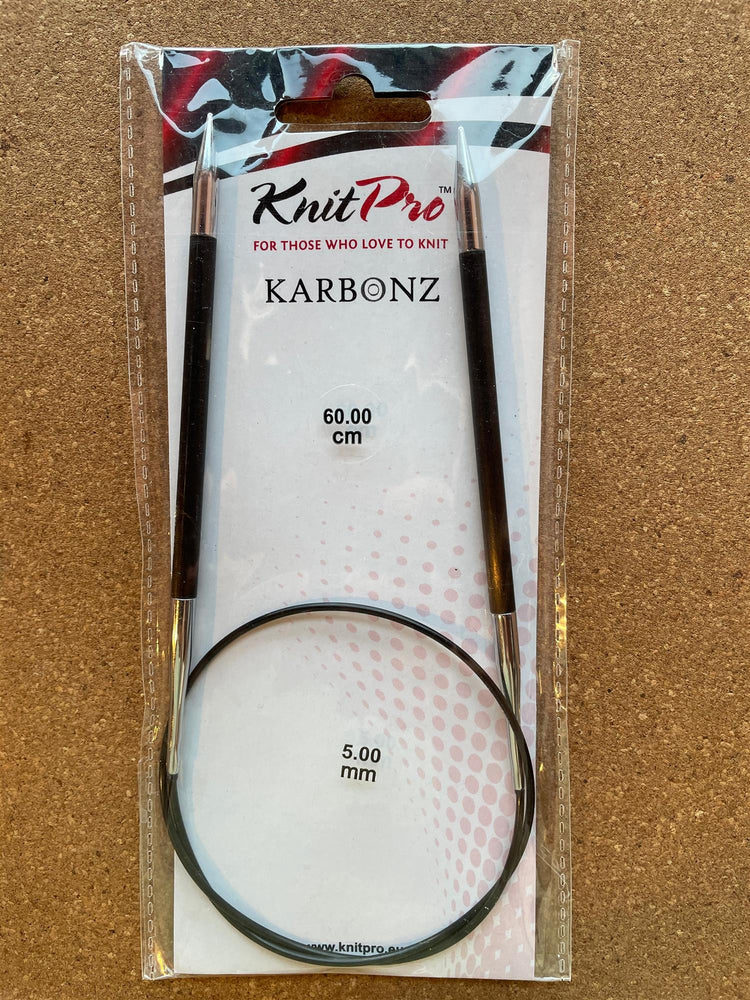 Karbonz Rundpinne 60 cm - 5 mm - KnitPro - Garntopia