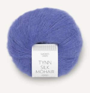 5535 Blå Iris -	Tynn Silk Mohair - Sandnes garn - Garntopia
