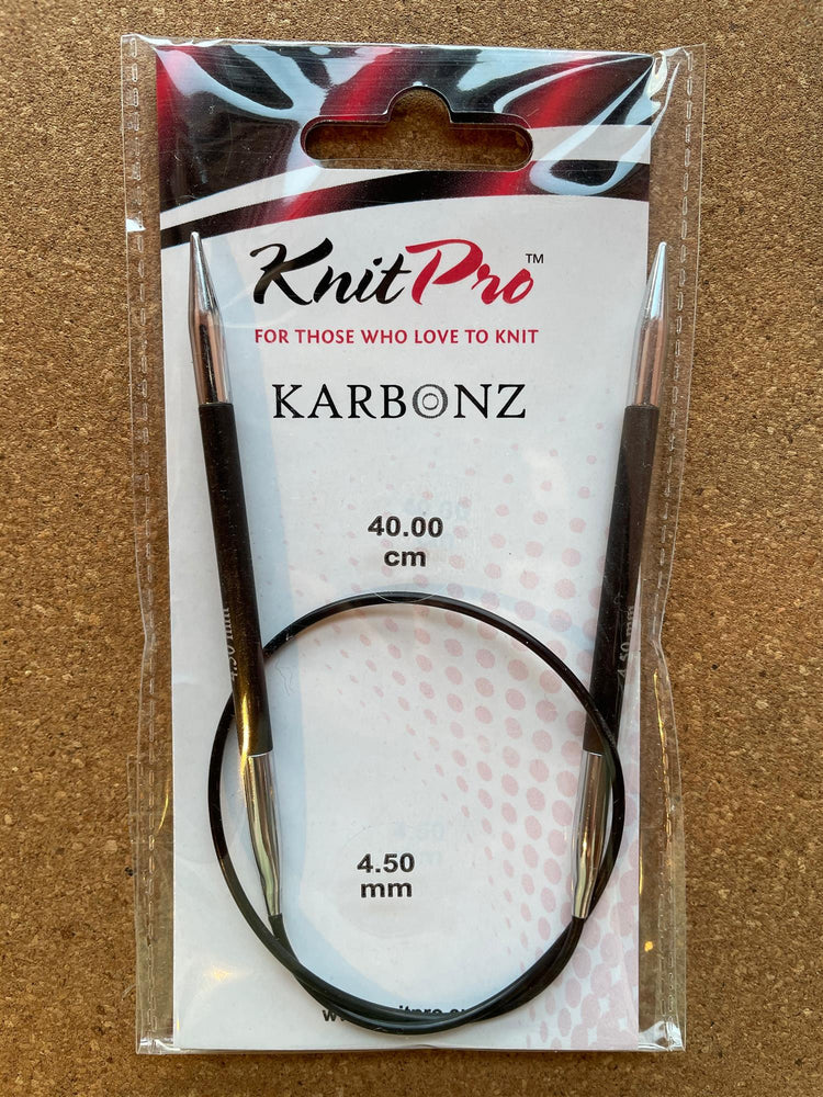 Karbonz Rundpinne 40 cm - 4,5 mm - KnitPro - Garntopia