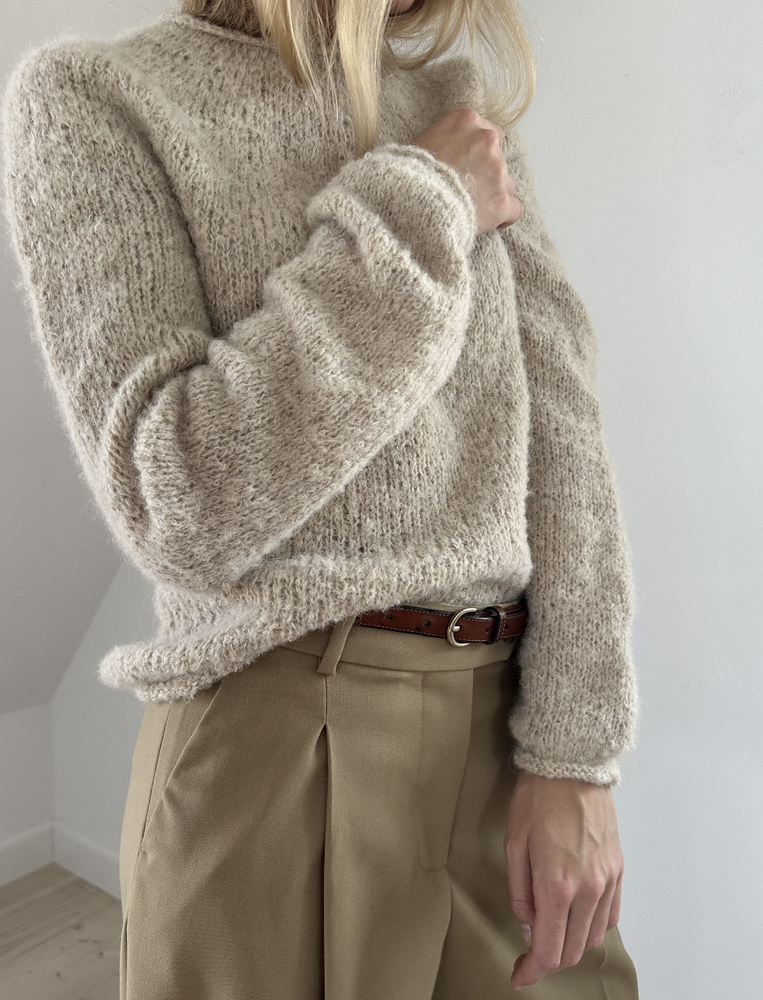Le Knit - Plain Yoke Sweater - Papir - Lene Holme Samsøe - Garntopia