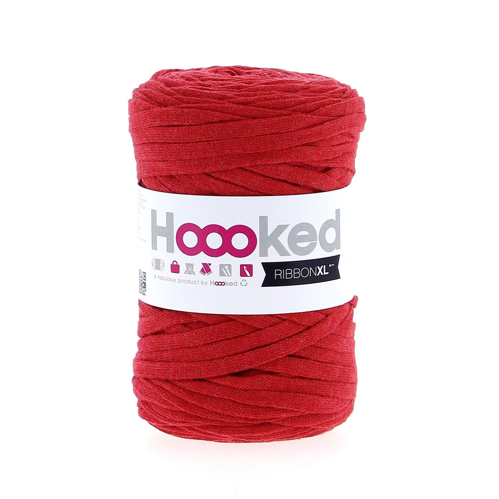 Lipstick Red -	Ribbon XL Solid - Hoooked Yarn - Garntopia