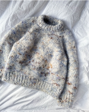 Marble Sweater Junior - Papir - PetiteKnit - Garntopia