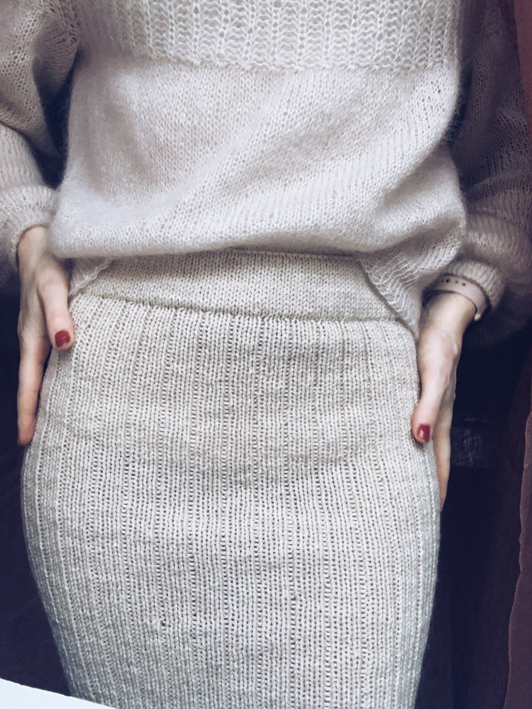 Uma Skirt - Papir - Mille Fryd Knitwear - Garntopia