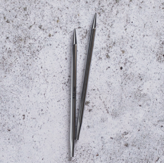 Nova Metal Utskiftbare pinner korte - 5 mm - KnitPro - Garntopia