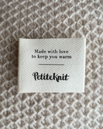 "MADE WITH LOVE TO KEEP YOU WARM"-LABEL - PetiteKnit - Garntopia