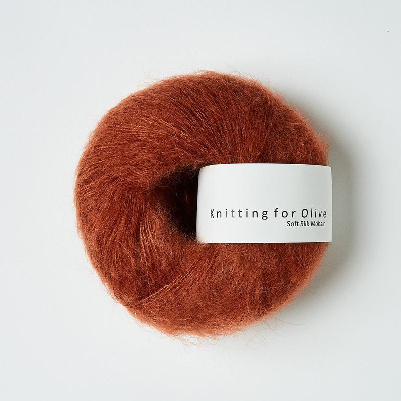 Støvet Rødkælk -	Soft Silk Mohair - Knitting for Olive - Garntopia