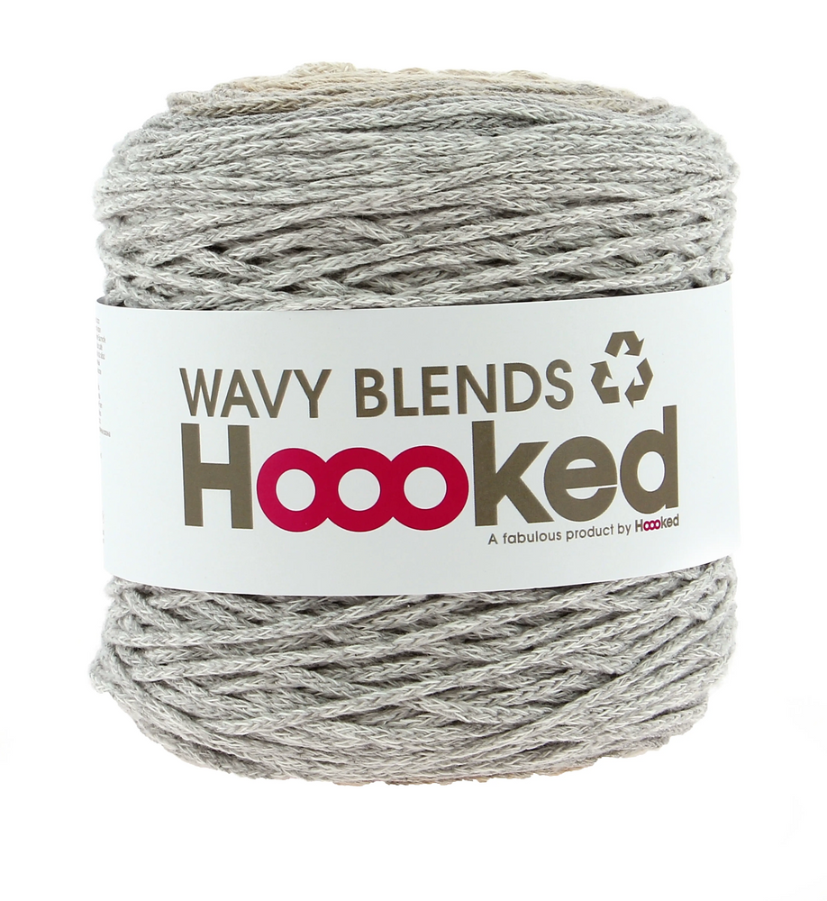 Sandy Grey - Wavy Blends - Hoooked Yarn - Garntopia