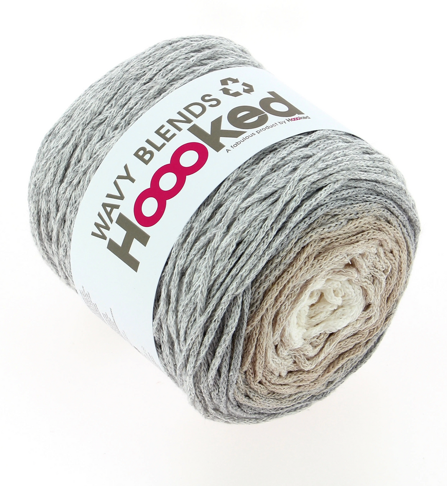Sandy Grey - Wavy Blends - Hoooked Yarn - Garntopia