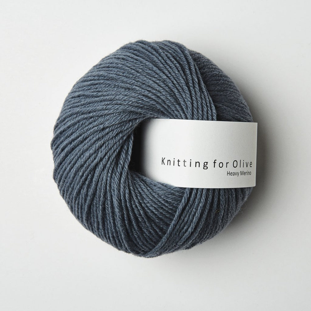 Støvet Petroleumsblå -	Heavy Merino - Knitting for Olive - Garntopia