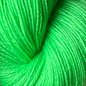 828B New Neon Bright Green  - Cashmere Lace - Gepard Garn - Garntopia