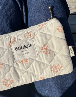 Knitter´s Tool Purse - Apricot Flower - PetiteKnit - Garntopia