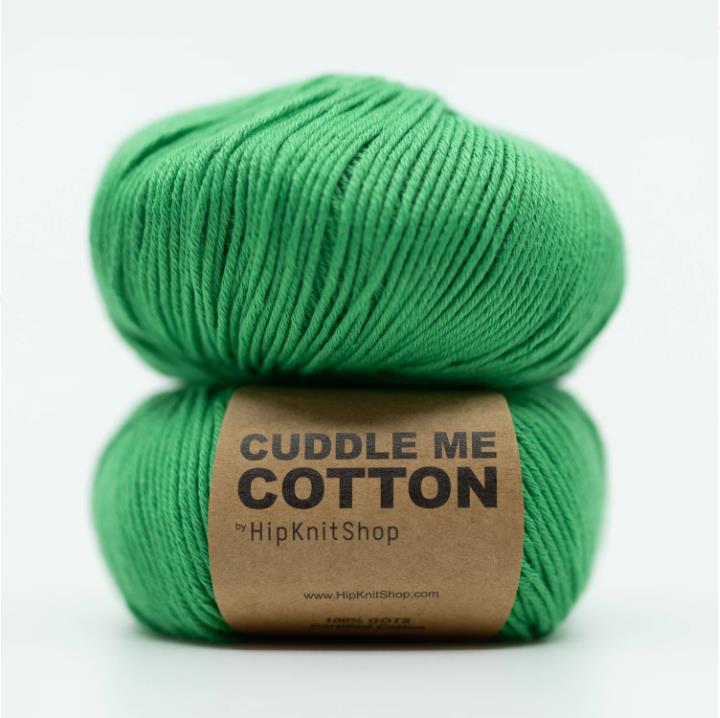 Jelly bean green -	Cuddle Me Cotton - HipKnitShop - Garntopia