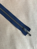 Lang glidelås - Marineblå 45 cm - Ukjent - Garntopia