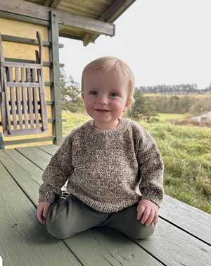 Melange Sweater Baby - Papir - PetiteKnit - Garntopia
