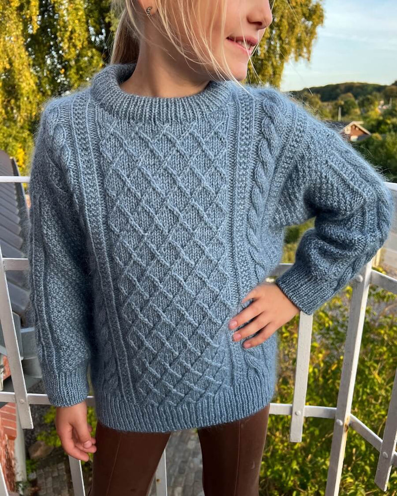 Moby Sweater Junior - Papir - PetiteKnit - Garntopia
