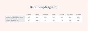 445 Hilma V-halsgenser - papiroppskrift - Rauma Garn - Garntopia