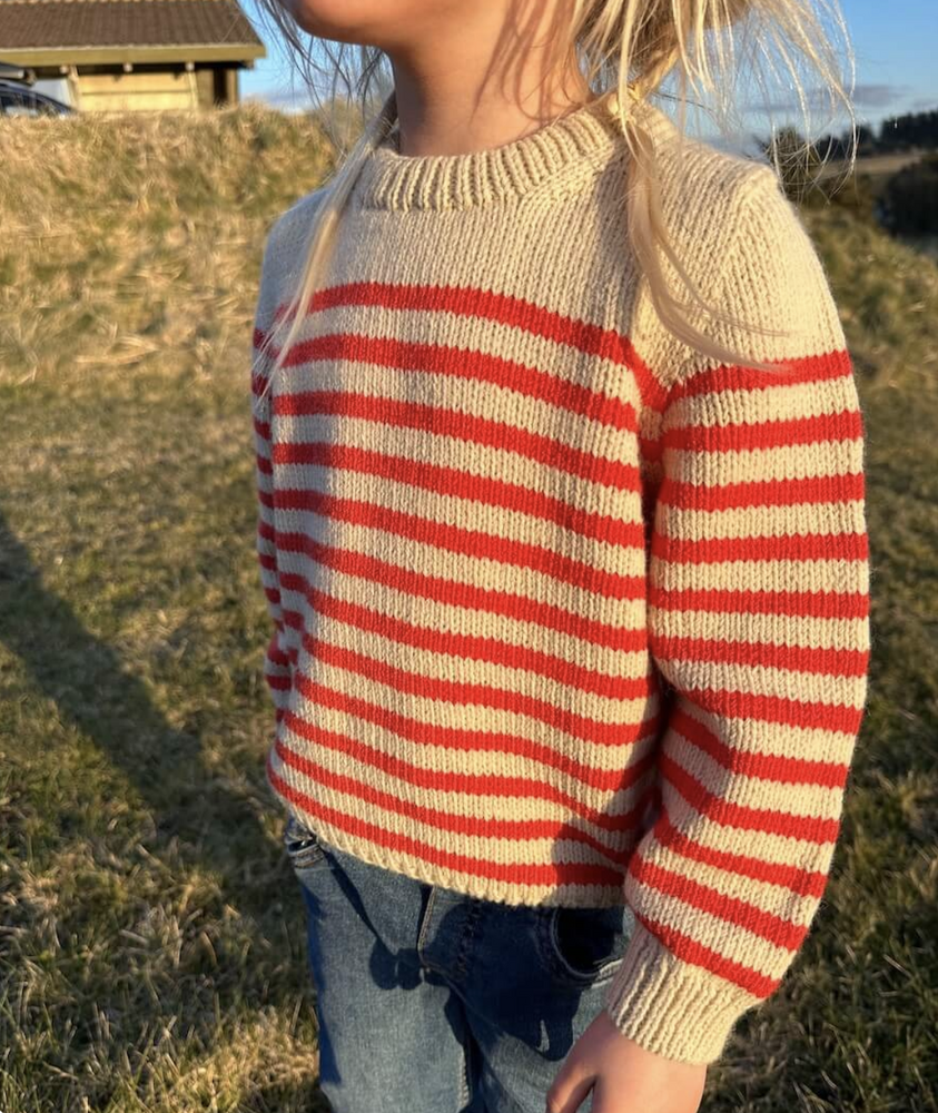Lyon Sweater Junior - Papir - PetiteKnit - Garntopia